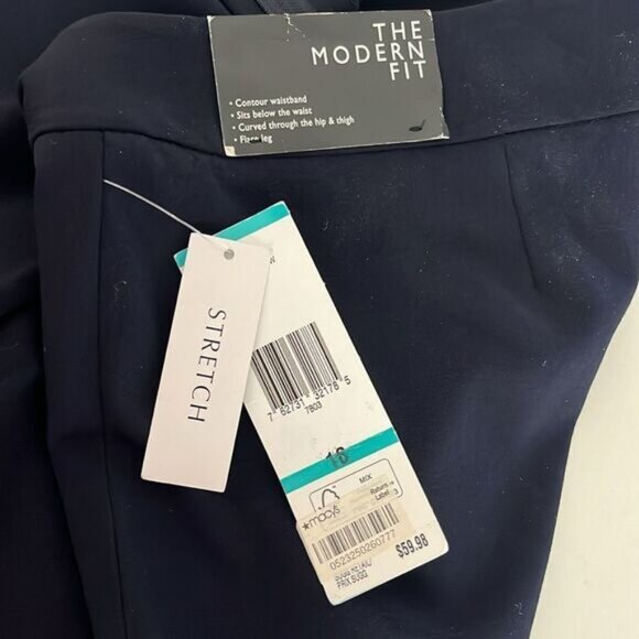 Nine West The Modern Fit Dark Blue Dress Pants - Picture 8 of 10
